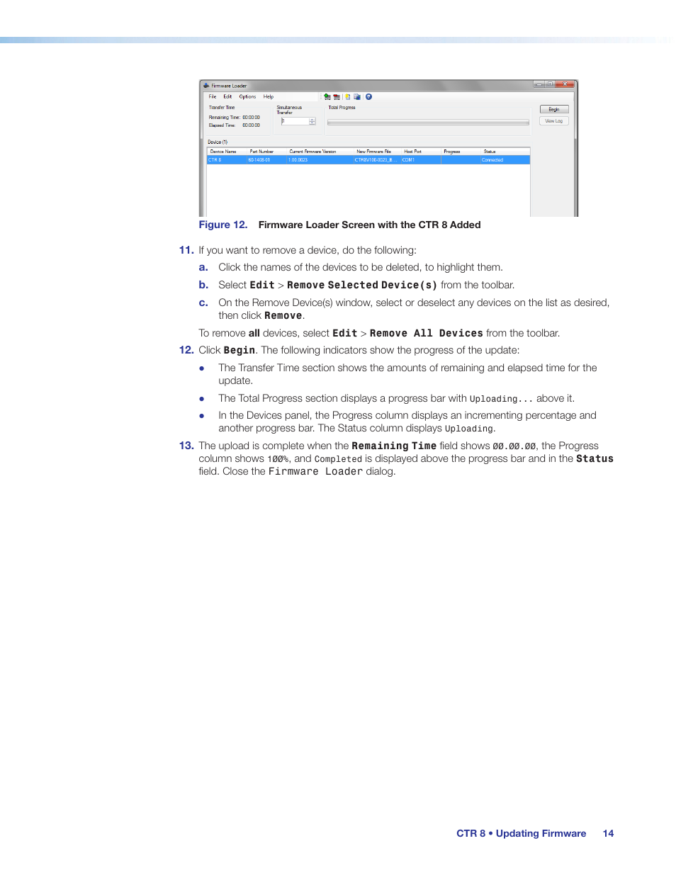 Extron Electronics CTR 8 User Guide User Manual | Page 19 / 21