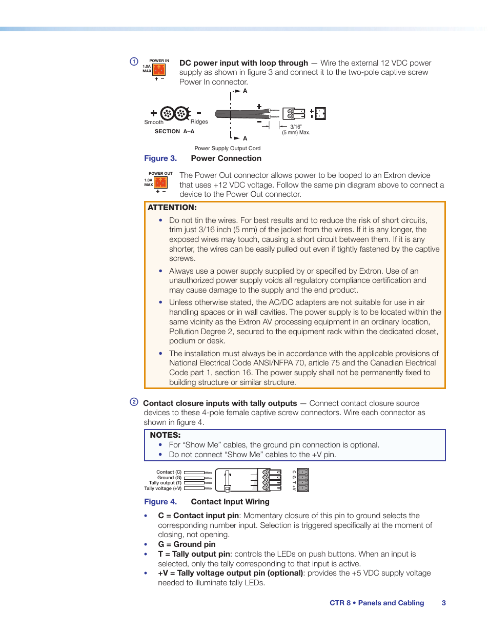 Extron Electronics CTR 8 User Guide User Manual | Page 8 / 21