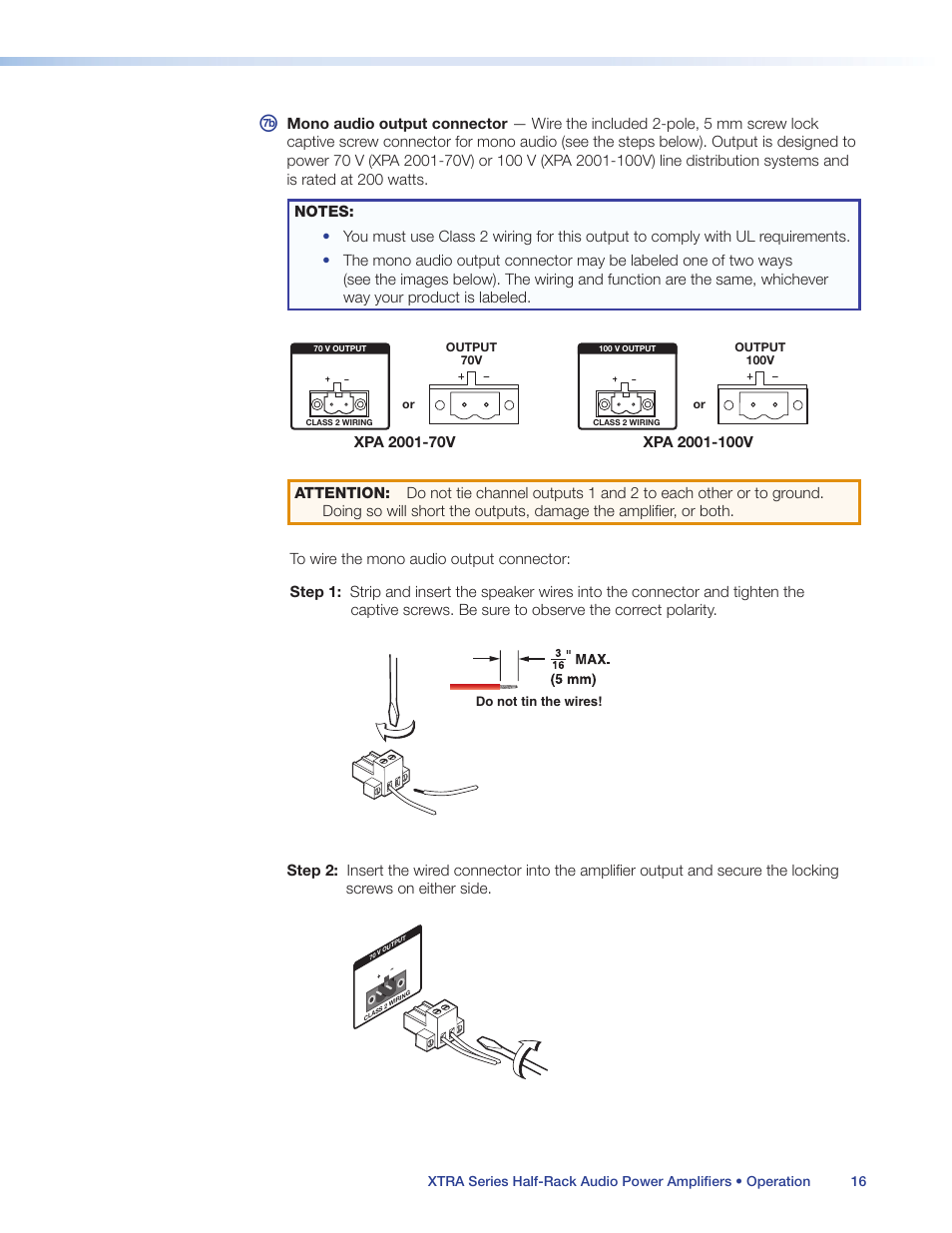 Extron Electronics XTRA Series User Manual | Page 22 / 28