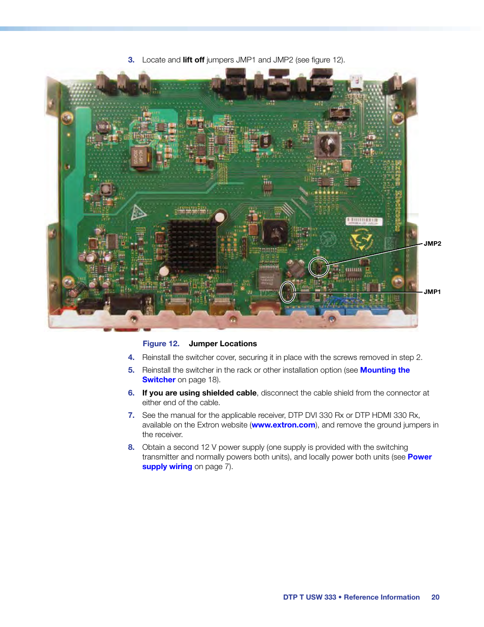 Extron Electronics DTP T USW 333 User Guide User Manual | Page 25 / 26