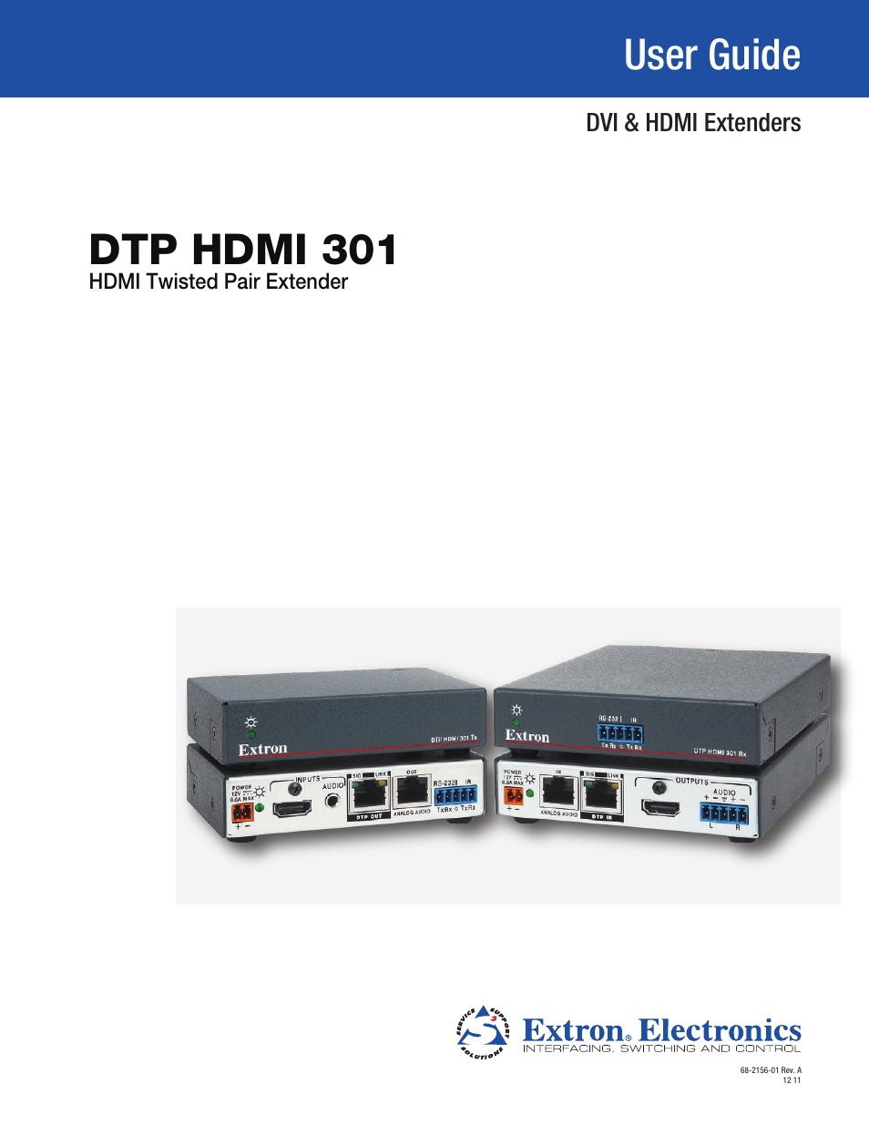Extron Electronics DTP HDMI 301 User Guide User Manual | 23 pages