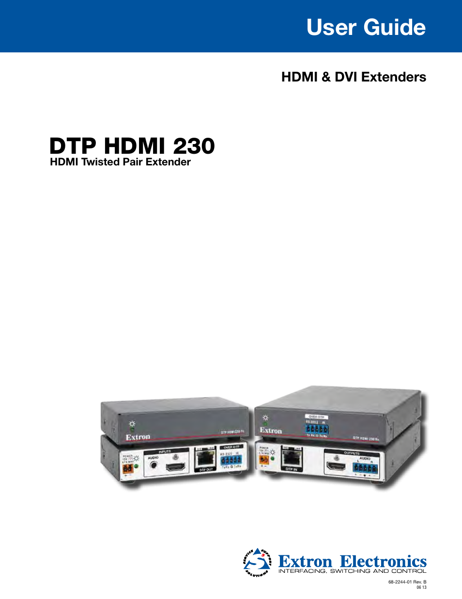 Extron Electronics DTP HDMI 230 User Guide User Manual | 19 pages