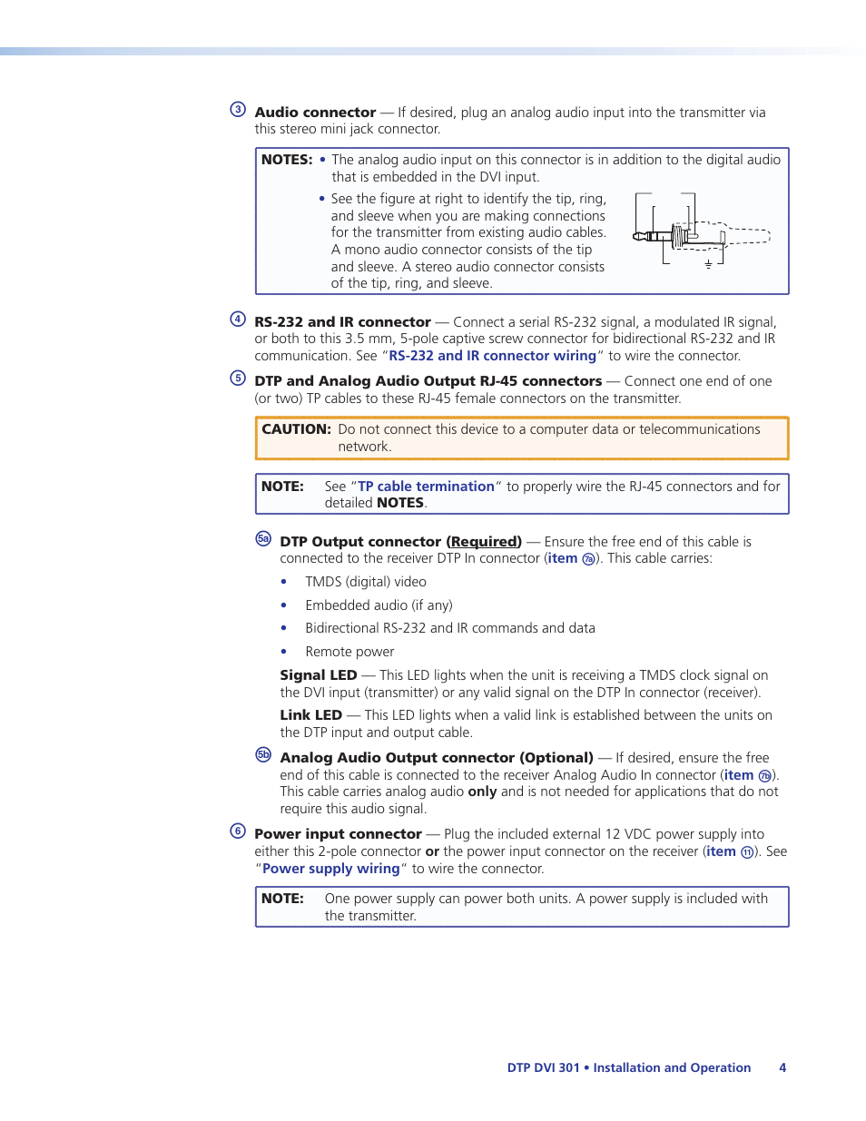 Extron Electronics DTP DVI 301 User Guide User Manual | Page 10 / 23