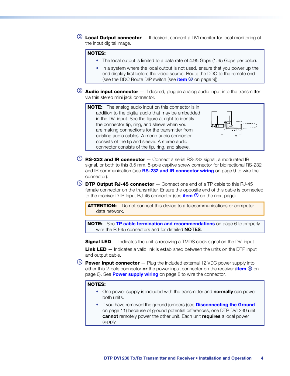 Extron Electronics DTP DVI 230 User Guide User Manual | Page 10 / 19
