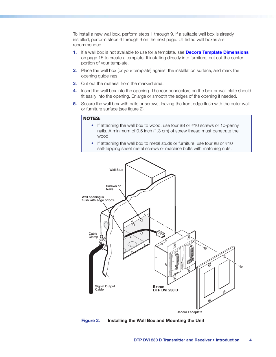 Extron dtp dvi 230 d | Extron Electronics DTP DVI 230 D User Guide User Manual | Page 10 / 22
