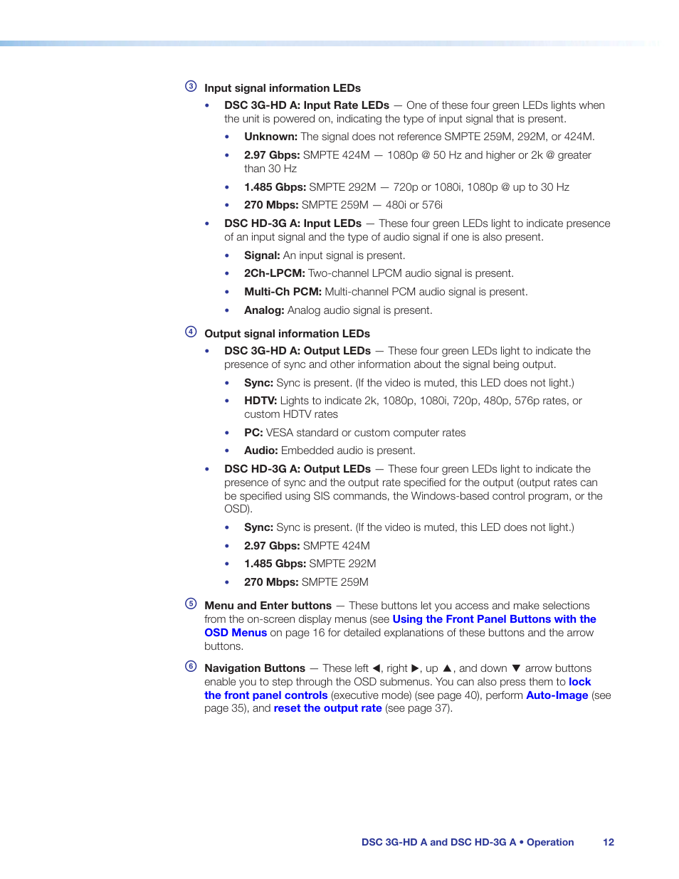Extron Electronics DSC HD-3G A User Guide User Manual | Page 18 / 74
