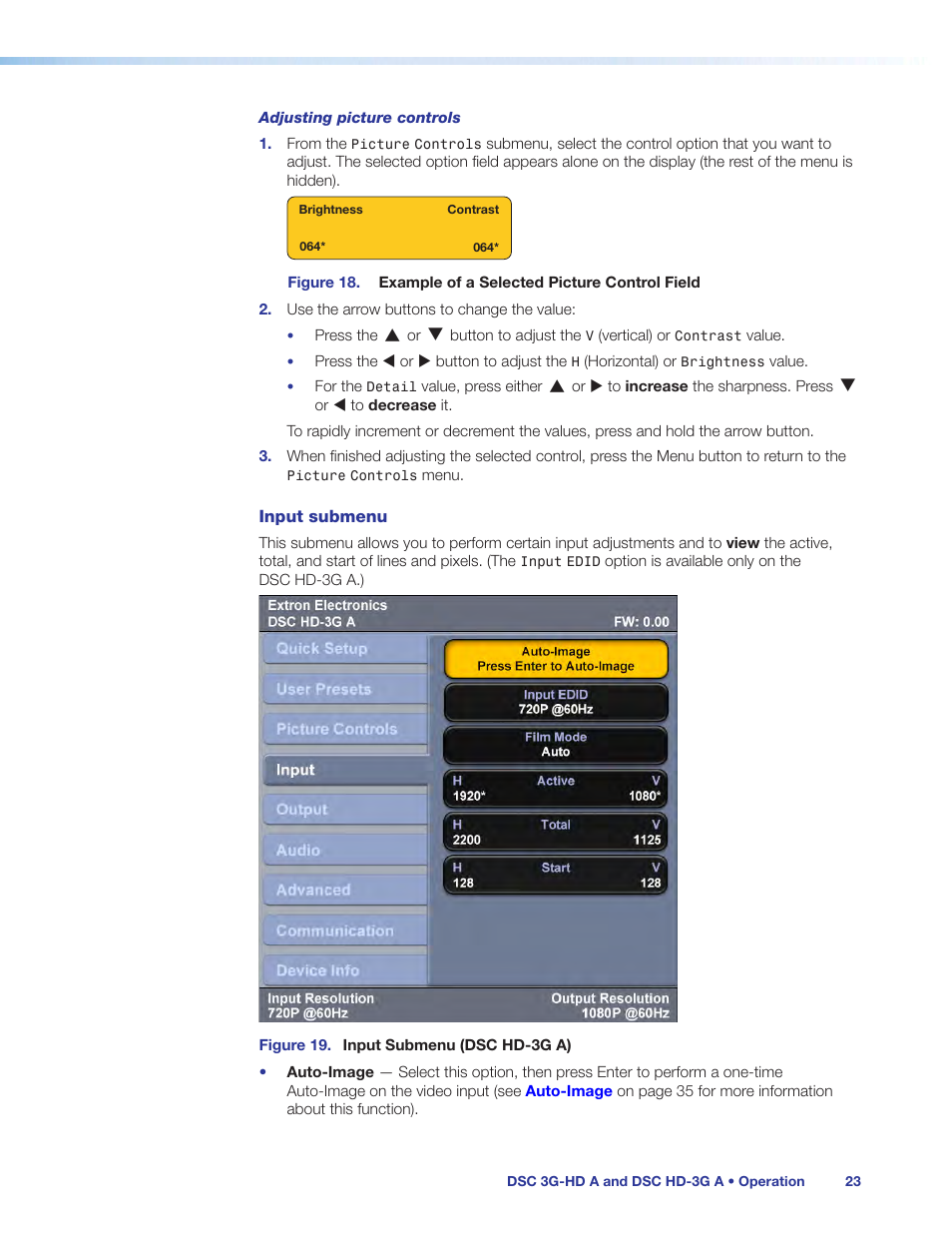 Extron Electronics DSC HD-3G A User Guide User Manual | Page 29 / 74