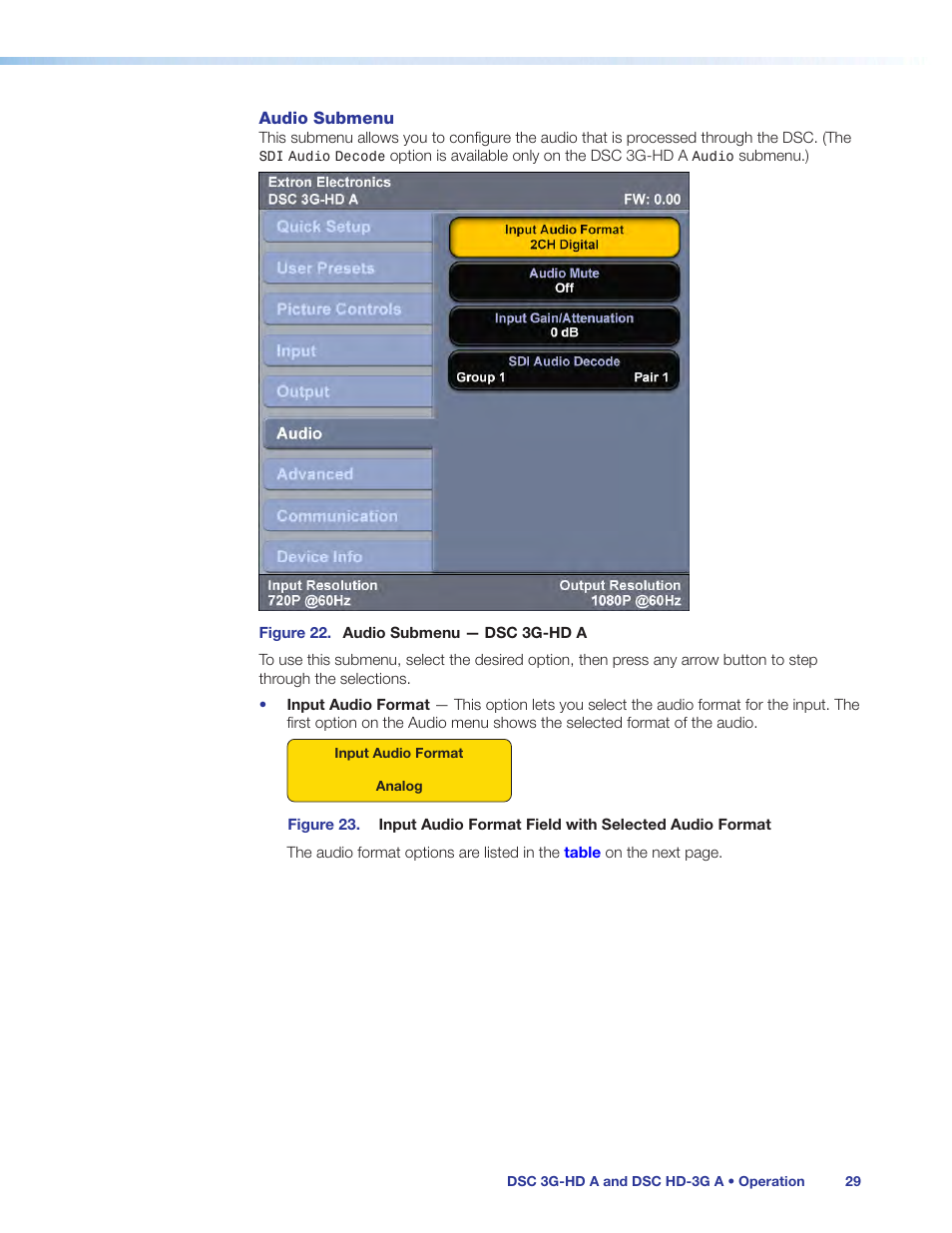 Extron Electronics DSC HD-3G A User Guide User Manual | Page 35 / 74