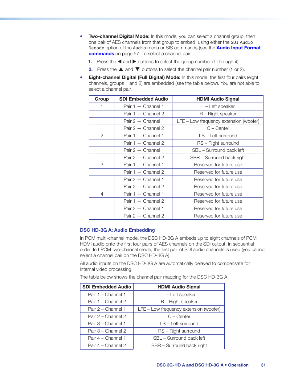 Extron Electronics DSC HD-3G A User Guide User Manual | Page 37 / 74