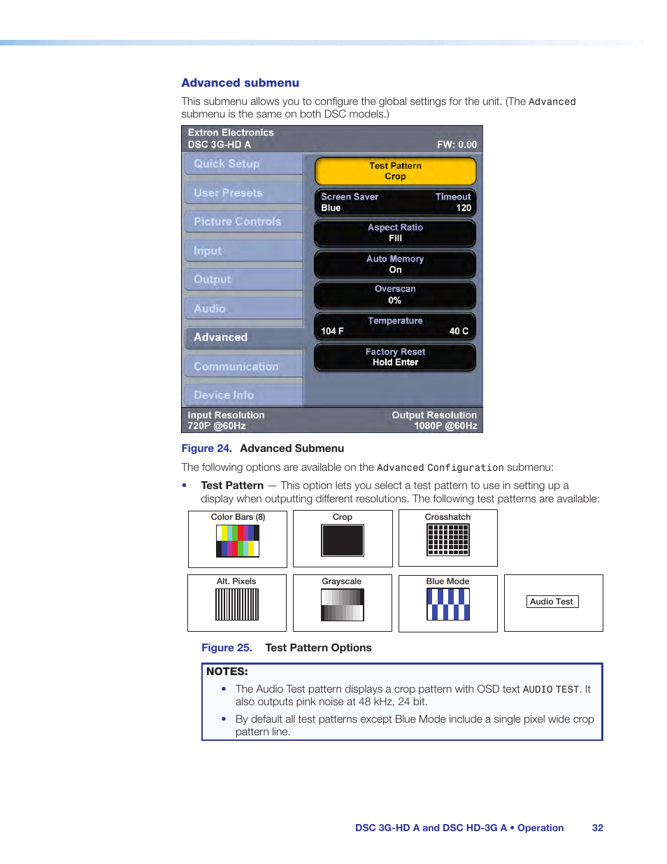 Extron Electronics DSC HD-3G A User Guide User Manual | Page 38 / 74