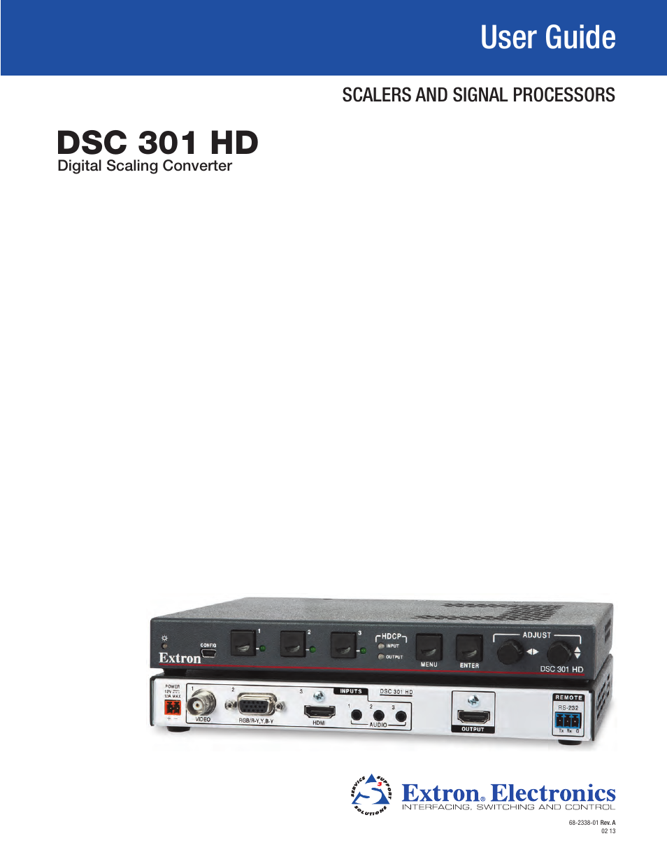 Extron Electronics DSC 301 HD User Guide User Manual | 44 pages