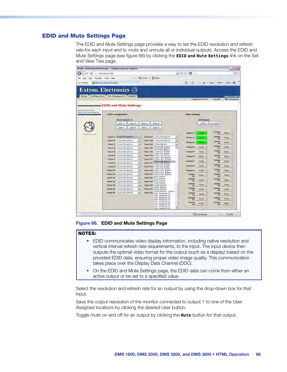 Extron Electronics DMS 1600_2000_3200_3600 User Guide User Manual | Page 104 / 121