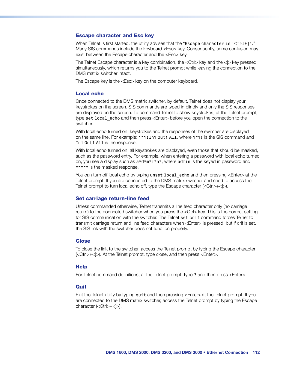 Extron Electronics DMS 1600_2000_3200_3600 User Guide User Manual | Page 118 / 121