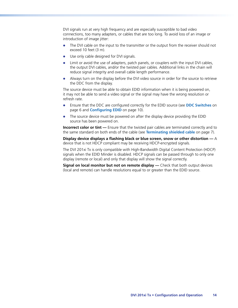 Extron Electronics DVI 201xi Tx User Guide User Manual | Page 20 / 26