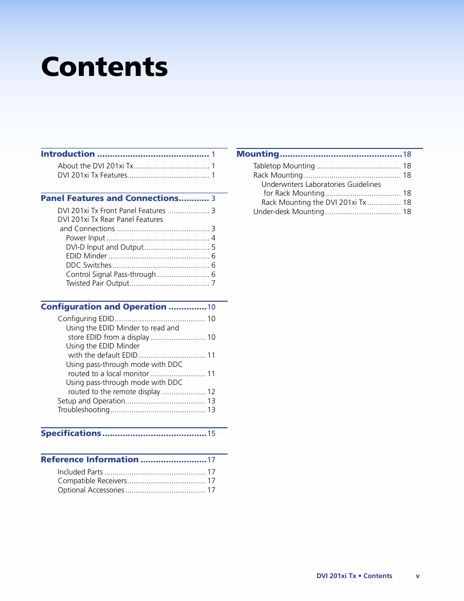Extron Electronics DVI 201xi Tx User Guide User Manual | Page 5 / 26