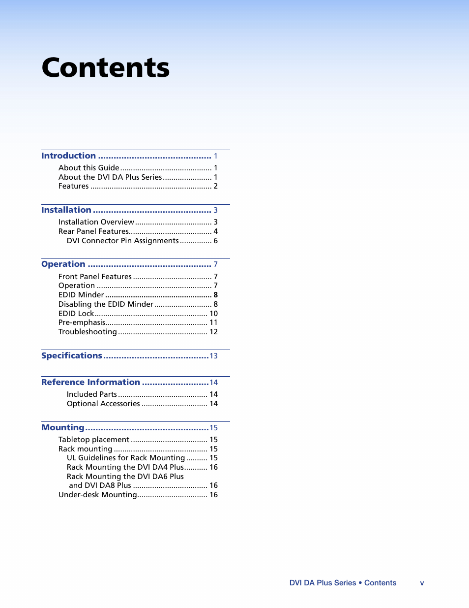 Extron Electronics DVI DA Plus Series User Guide User Manual | Page 5 / 24
