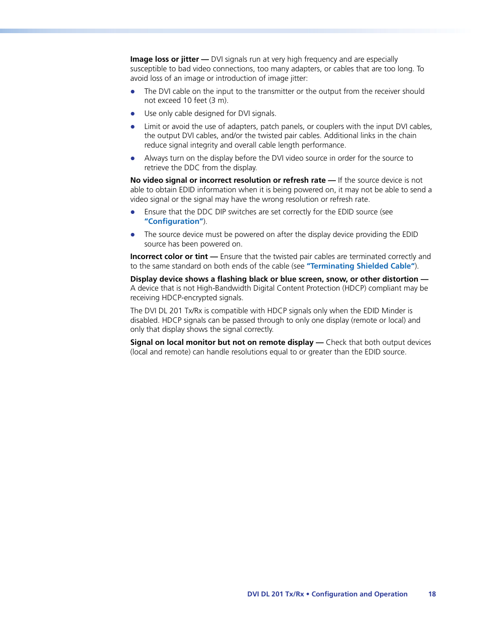 Extron Electronics DVI DL 201 Tx_Rx User Guide User Manual | Page 24 / 32