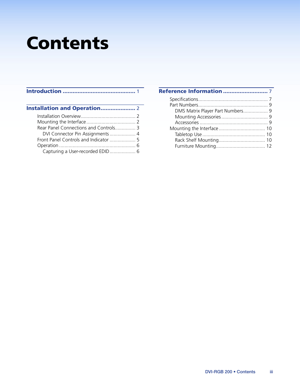 Extron Electronics DVI-RGB 200 User Guide User Manual | Page 4 / 19