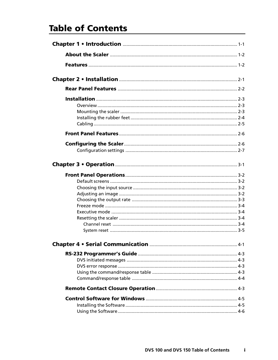 Extron Electronics DVS 150 User Manual | Page 5 / 42