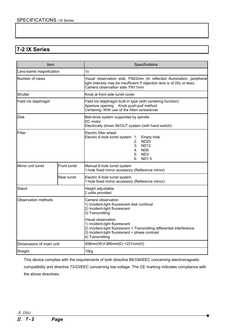 2 ix series | Olympus IX2-DSU BX-DSU User Manual | Page 54 / 84