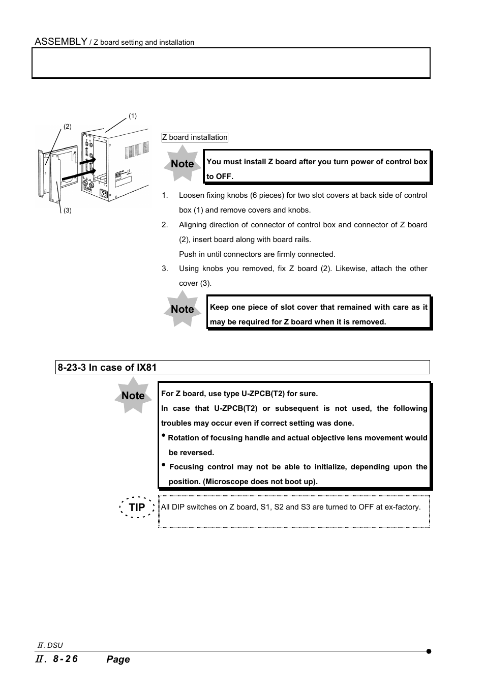 23-3 in case of ix81 | Olympus IX2-DSU BX-DSU User Manual | Page 80 / 84