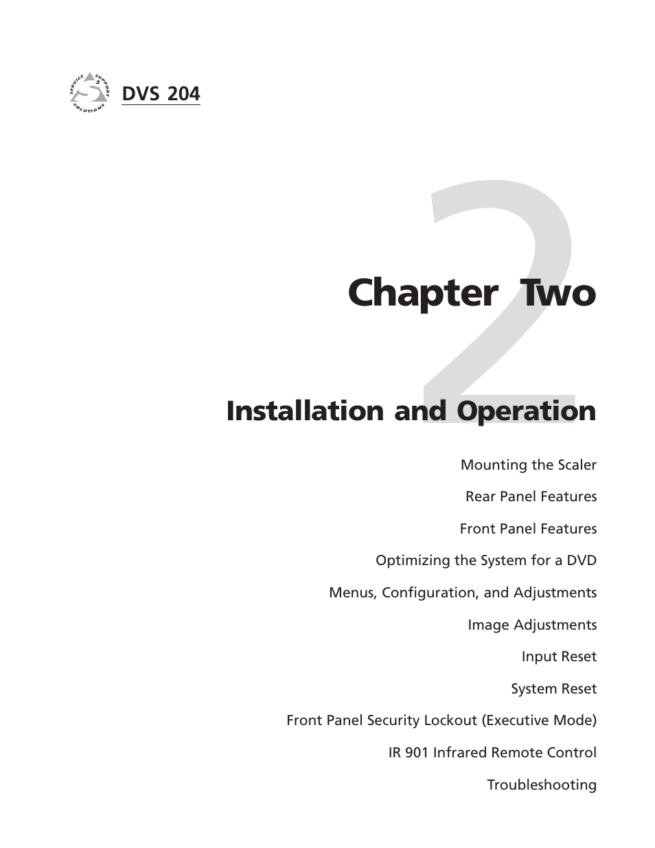 Extron Electronics DVS 204 Series User Manual | Page 11 / 52