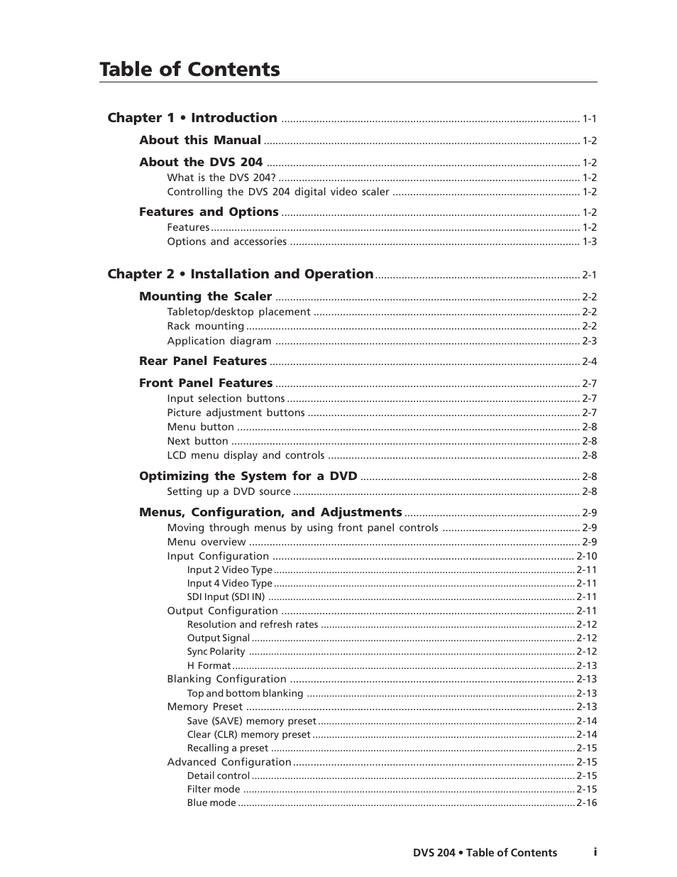 Extron Electronics DVS 204 Series User Manual | Page 5 / 52