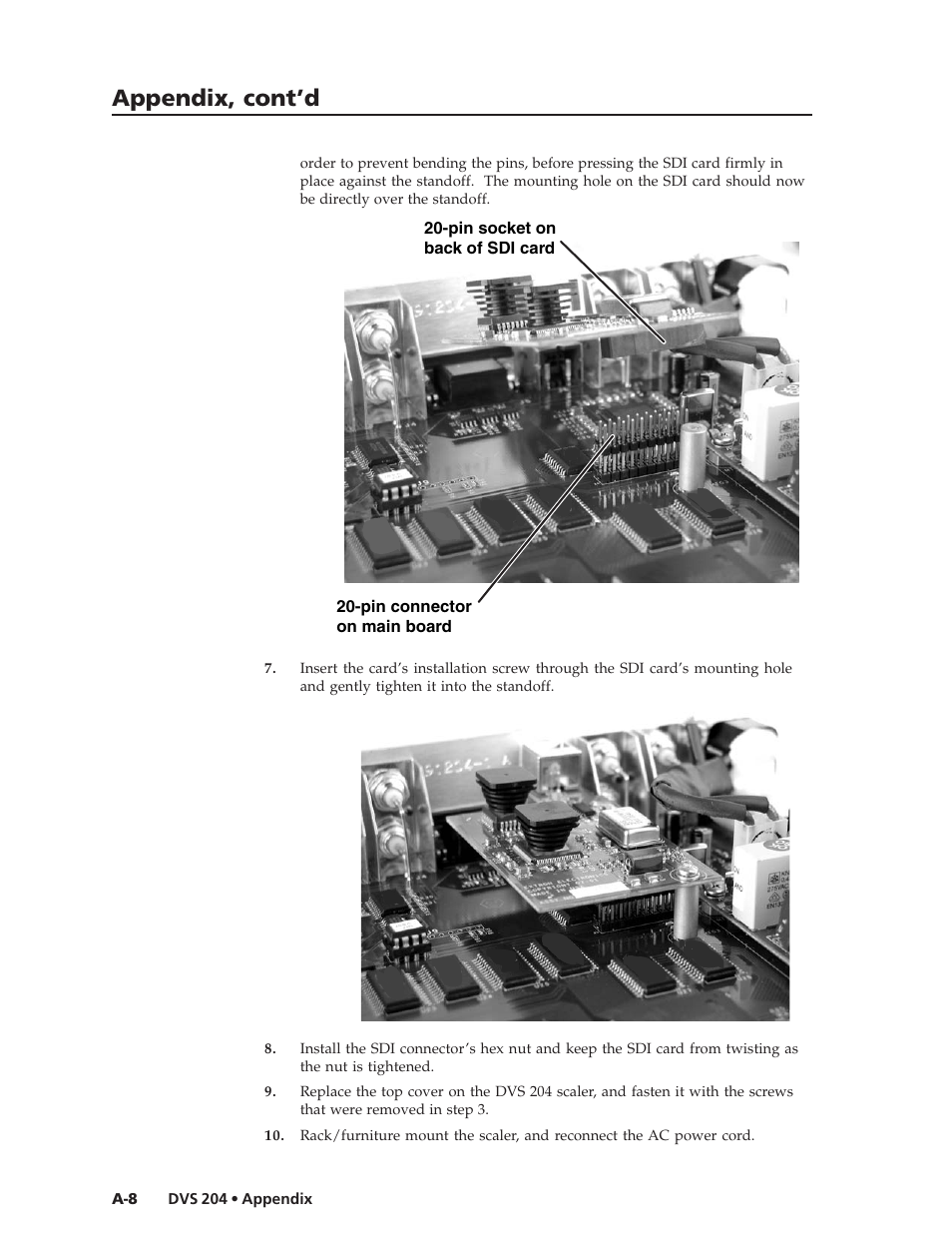 Appendix, cont’d | Extron Electronics DVS 204 Series User Manual | Page 50 / 52