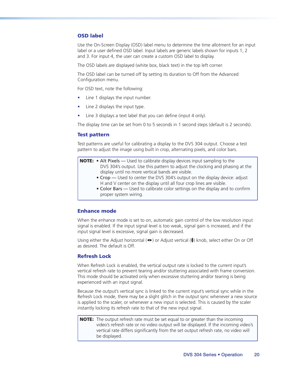 Extron Electronics DVS 304 Series User Guide User Manual | Page 25 / 92