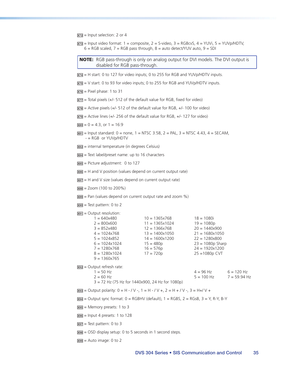 Extron Electronics DVS 304 Series User Guide User Manual | Page 40 / 92