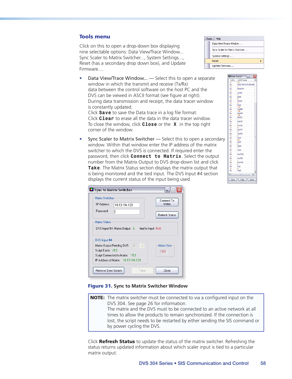 Extron Electronics DVS 304 Series User Guide User Manual | Page 63 / 92