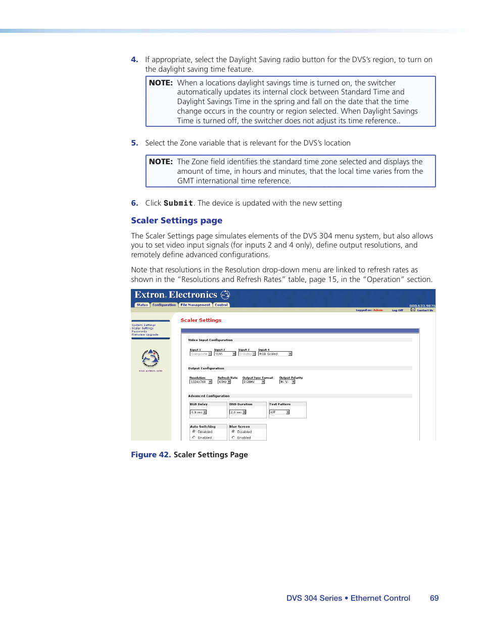 Extron Electronics DVS 304 Series User Guide User Manual | Page 74 / 92