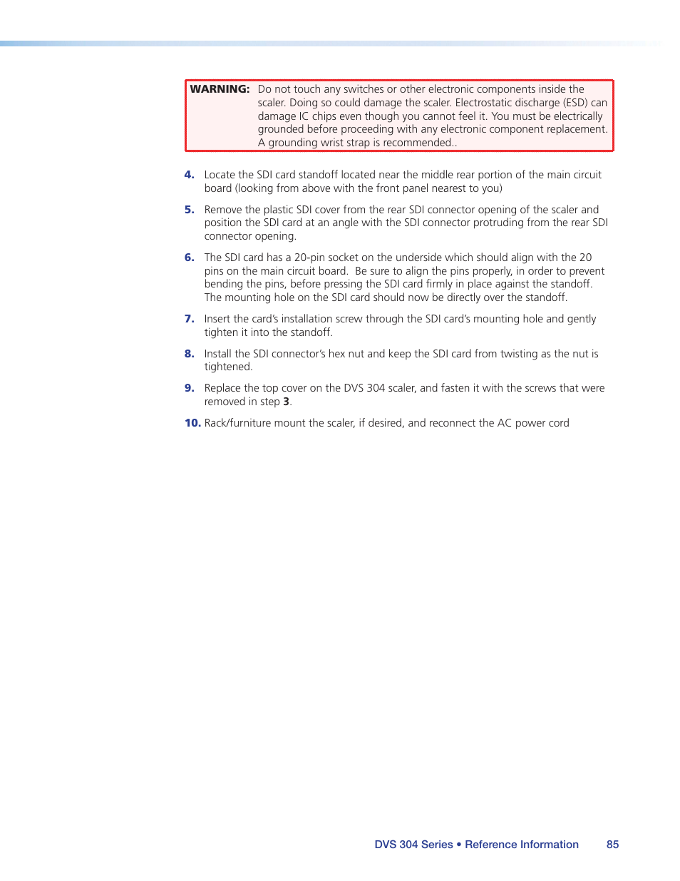 Extron Electronics DVS 304 Series User Guide User Manual | Page 90 / 92