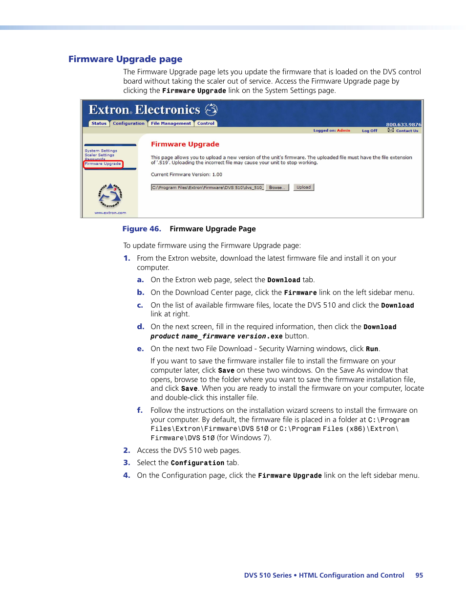 Extron Electronics DVS 510 Series User Guide User Manual | Page 101 / 128