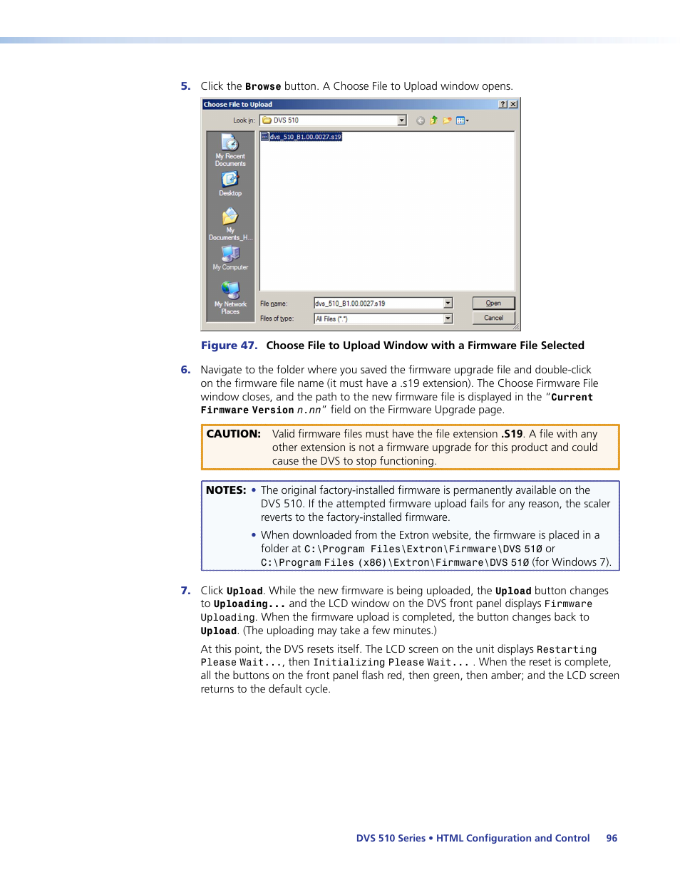 Extron Electronics DVS 510 Series User Guide User Manual | Page 102 / 128