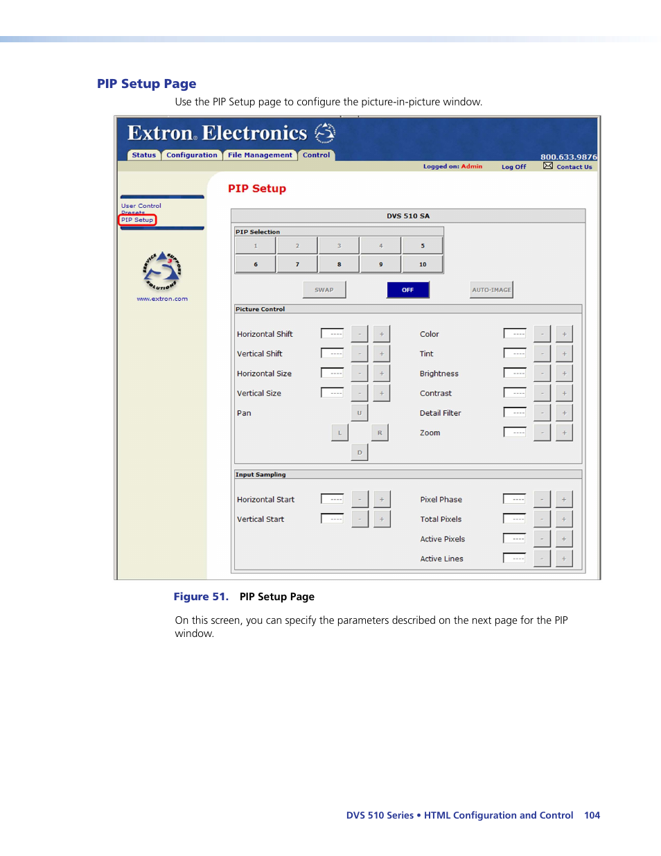 Extron Electronics DVS 510 Series User Guide User Manual | Page 110 / 128