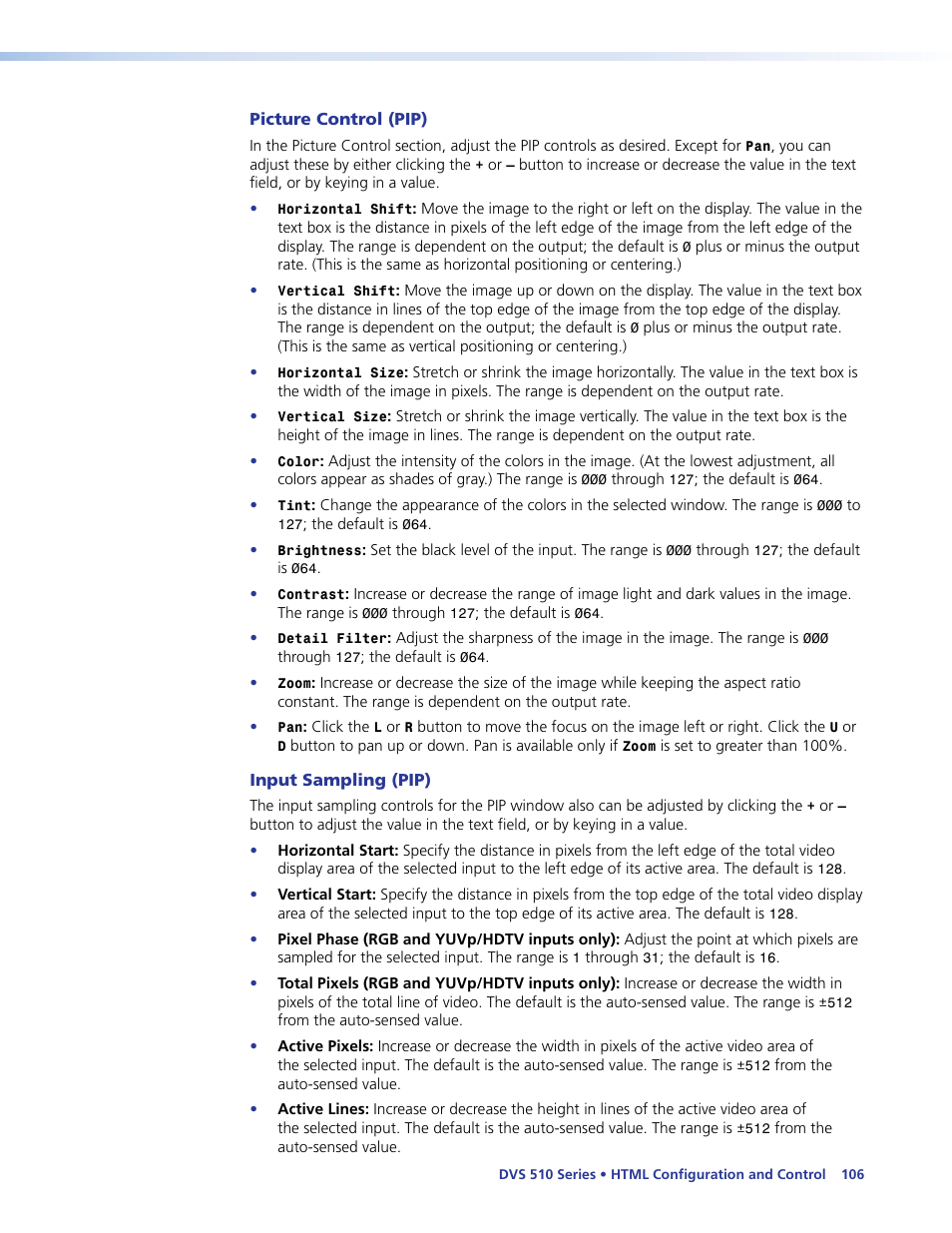 Extron Electronics DVS 510 Series User Guide User Manual | Page 112 / 128