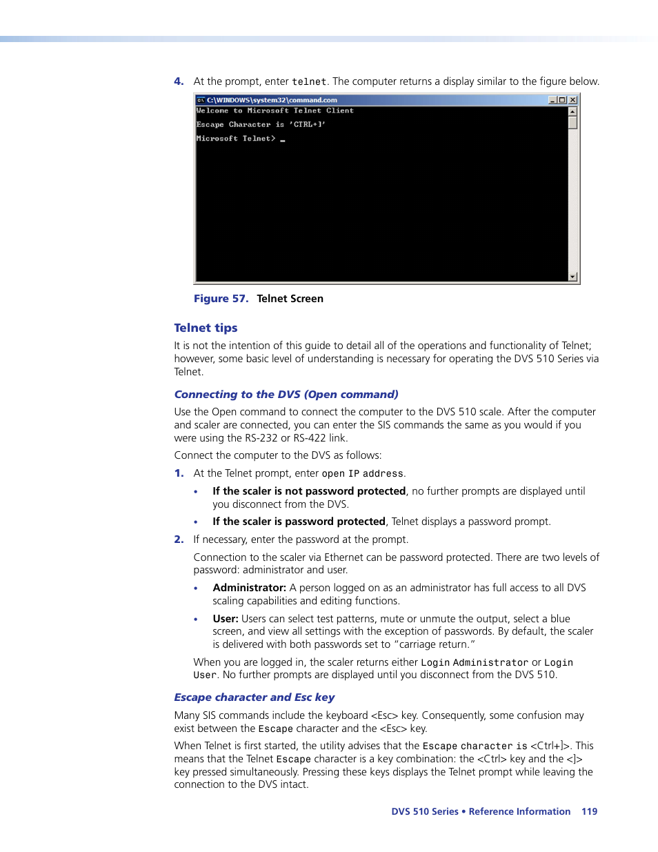 Extron Electronics DVS 510 Series User Guide User Manual | Page 125 / 128