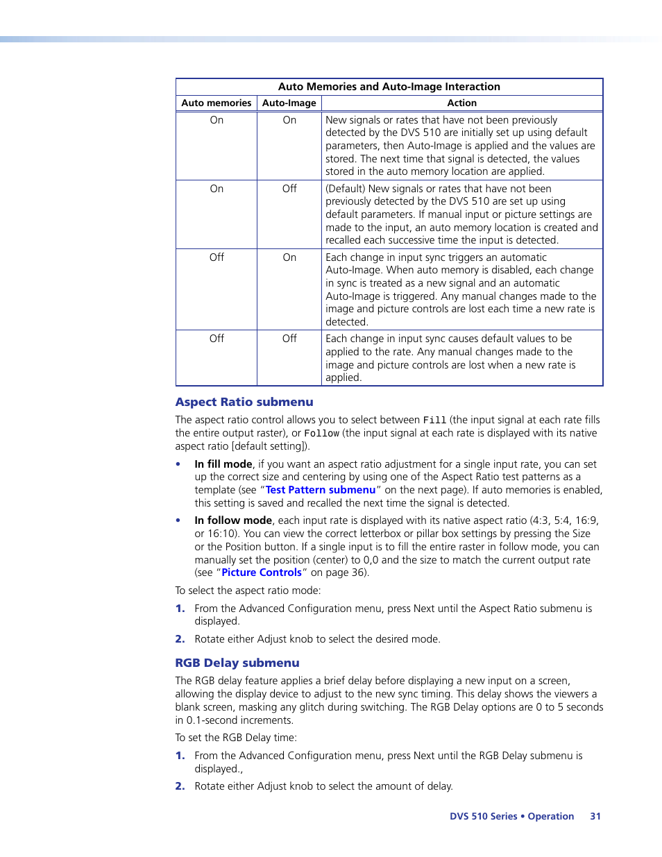 Extron Electronics DVS 510 Series User Guide User Manual | Page 37 / 128