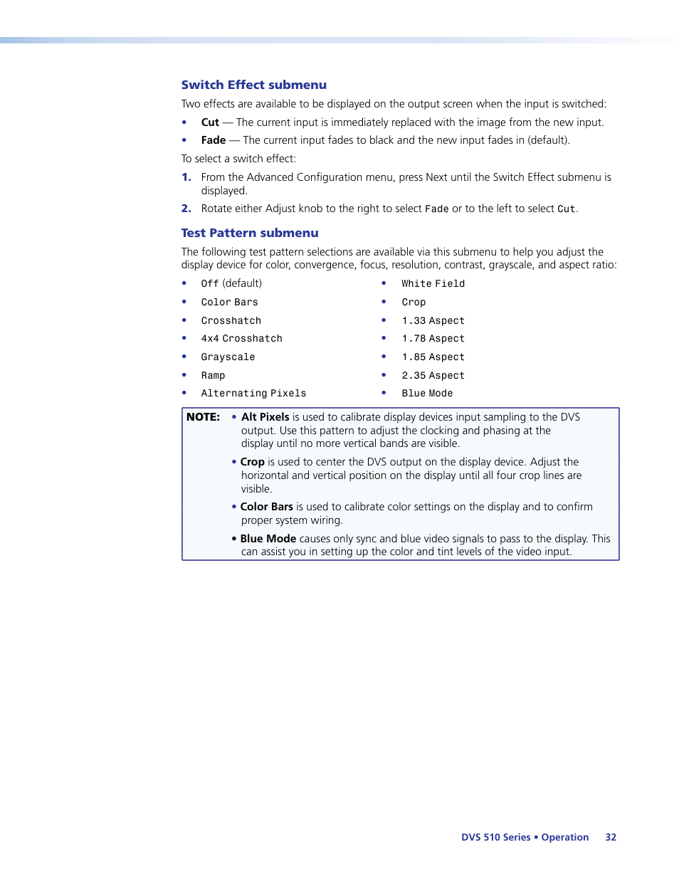 Extron Electronics DVS 510 Series User Guide User Manual | Page 38 / 128