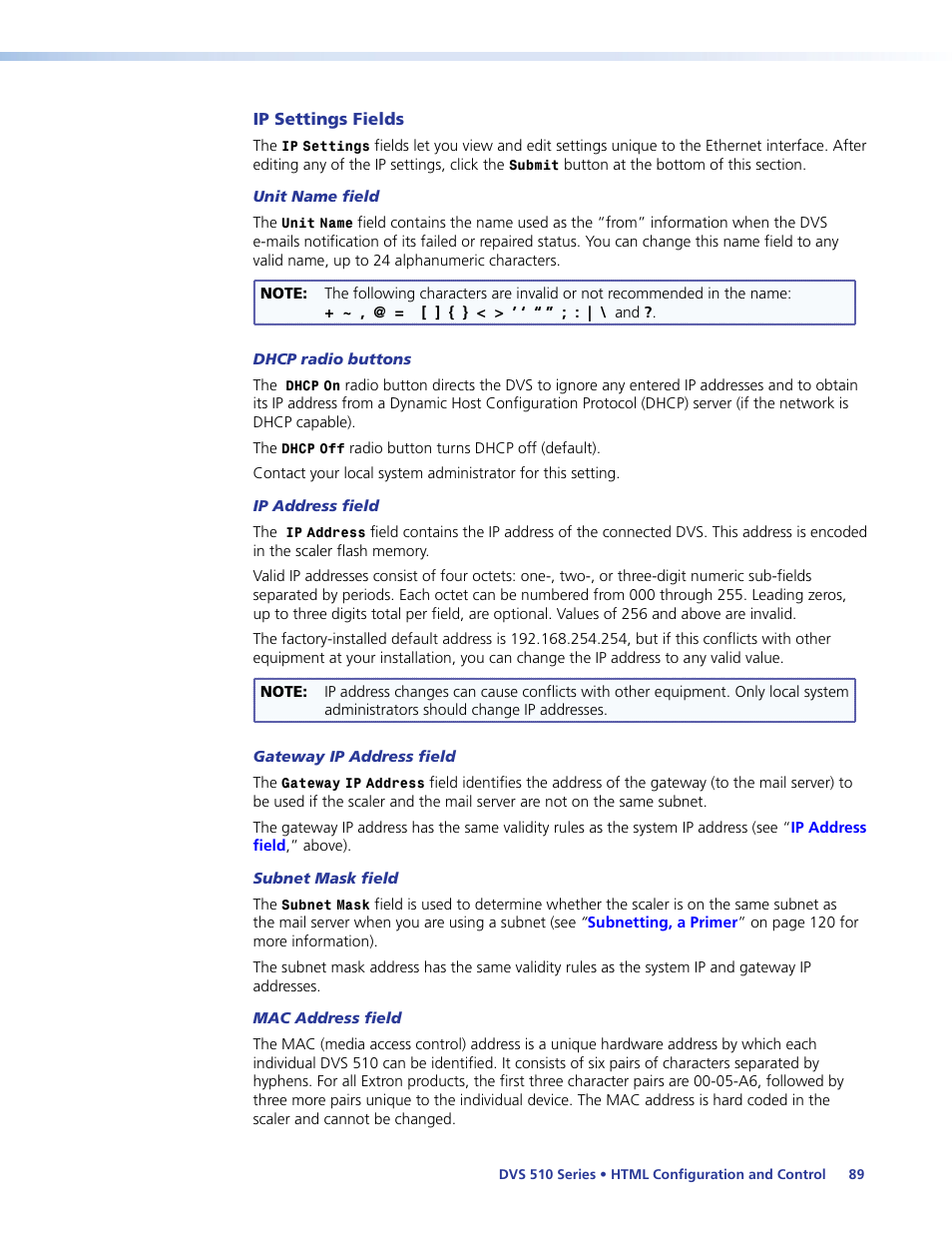 Extron Electronics DVS 510 Series User Guide User Manual | Page 95 / 128