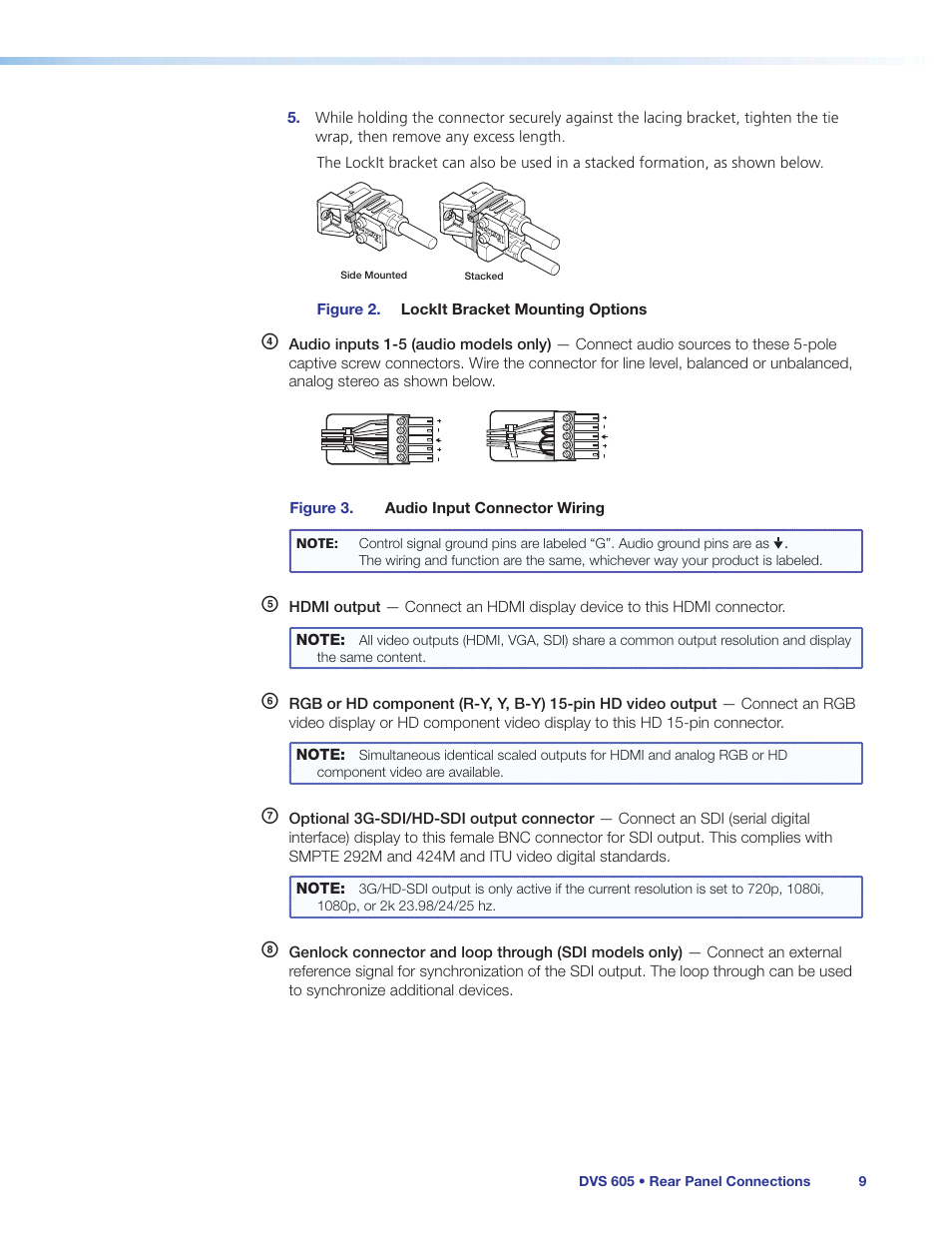 Extron Electronics DVS 605 User Guide User Manual | Page 15 / 98