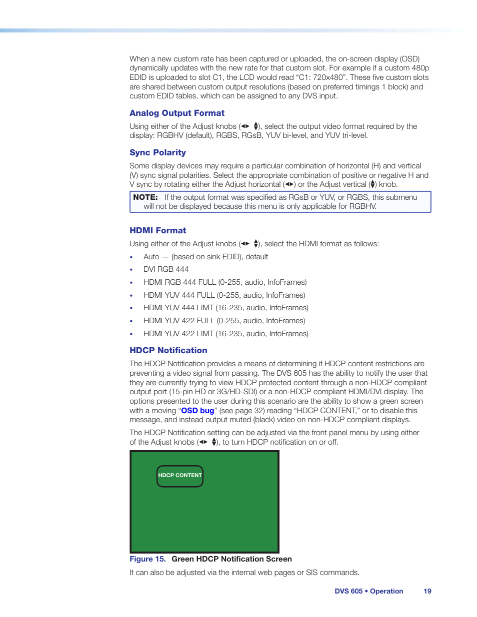 Extron Electronics DVS 605 User Guide User Manual | Page 25 / 98