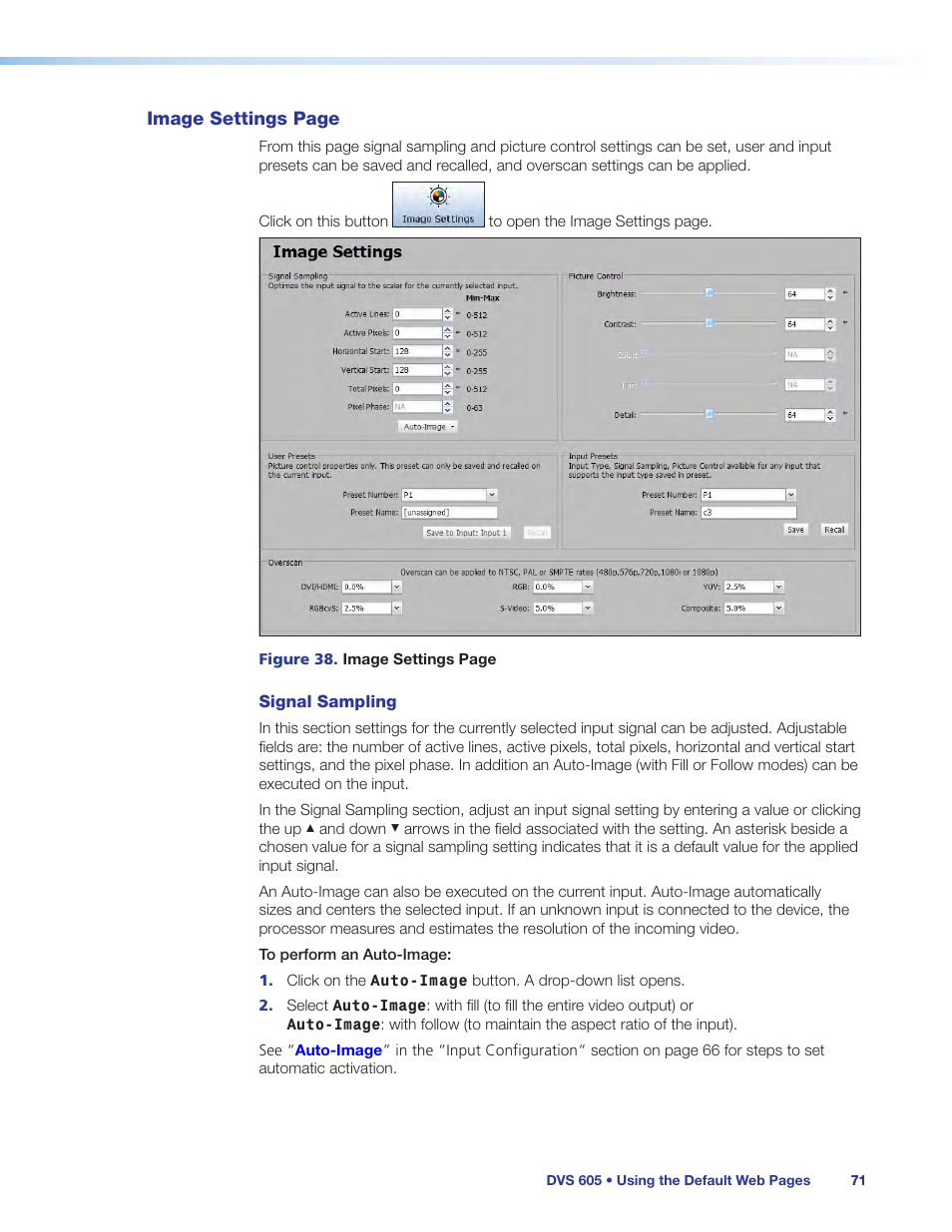 Extron Electronics DVS 605 User Guide User Manual | Page 77 / 98