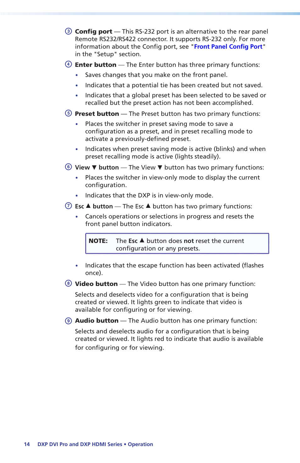 Extron Electronics DXP DVI Pro Setup Guide User Manual | Page 20 / 48