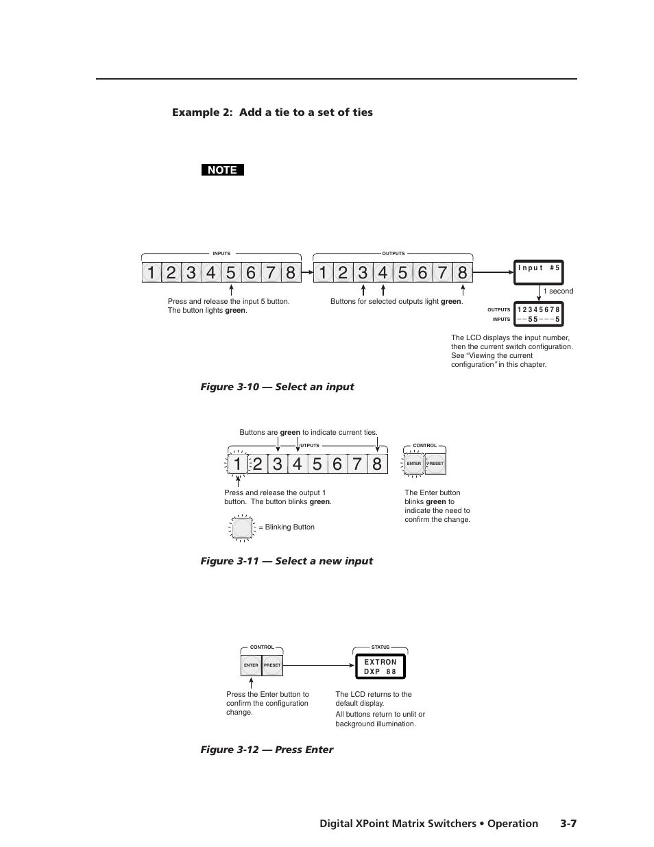 Example 2: add a tie to a set of ties | Extron Electronics DXP Series User Manual | Page 24 / 65