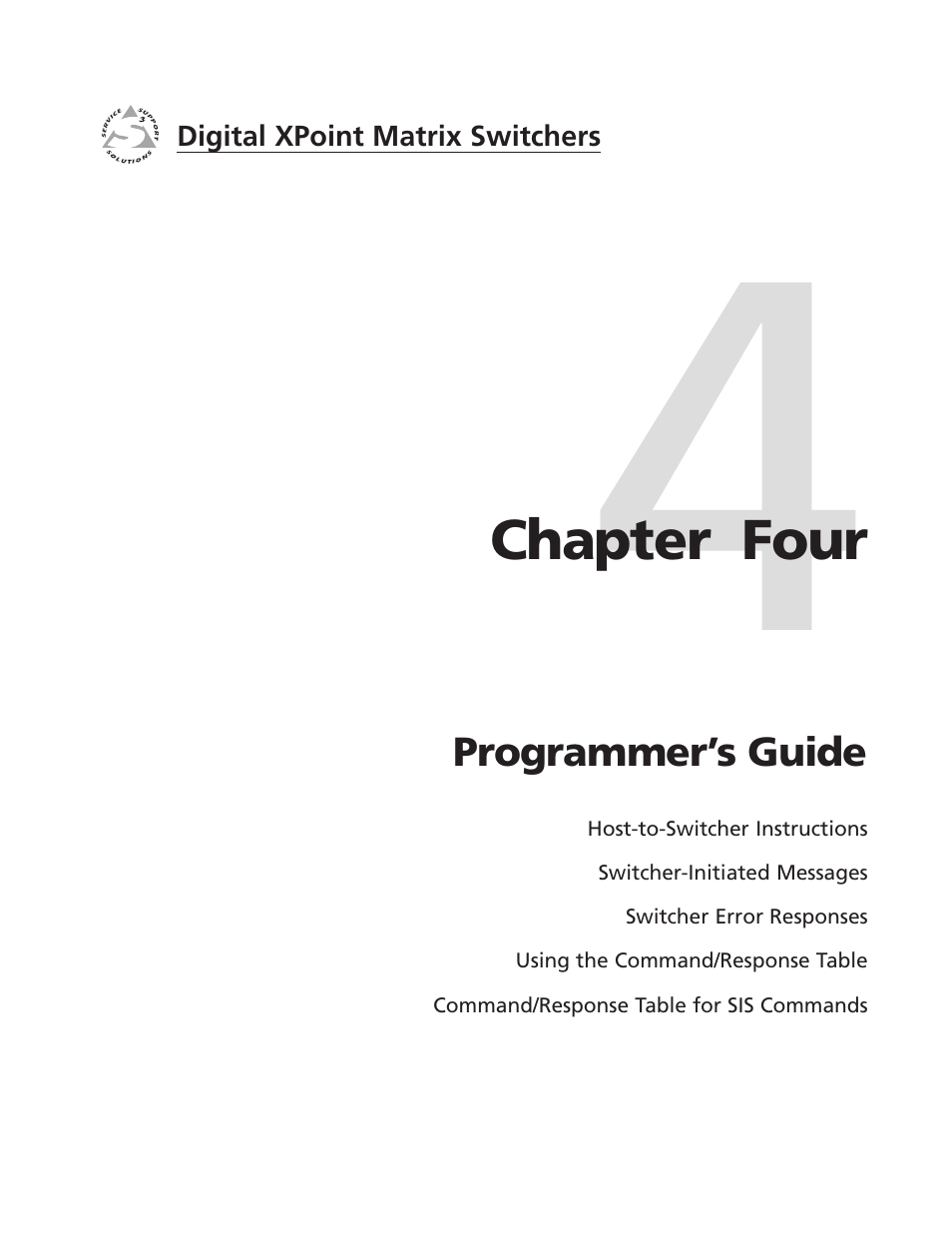 Chapter four • programmer’s guide, Chapter 4 • programmer’s guide | Extron Electronics DXP Series User Manual | Page 36 / 65