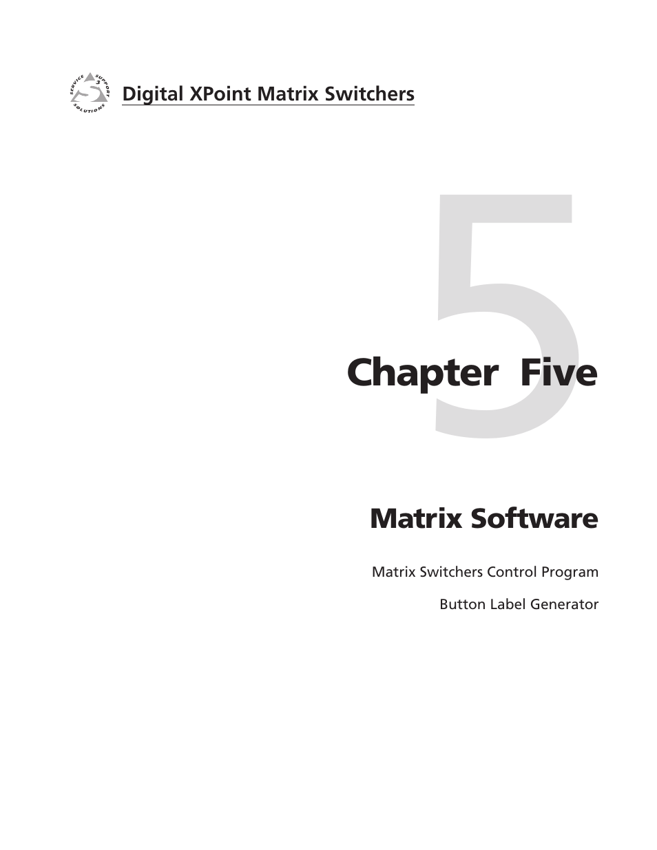 Chapter five • matrix software, Chapter 5 • matrix software | Extron Electronics DXP Series User Manual | Page 42 / 65