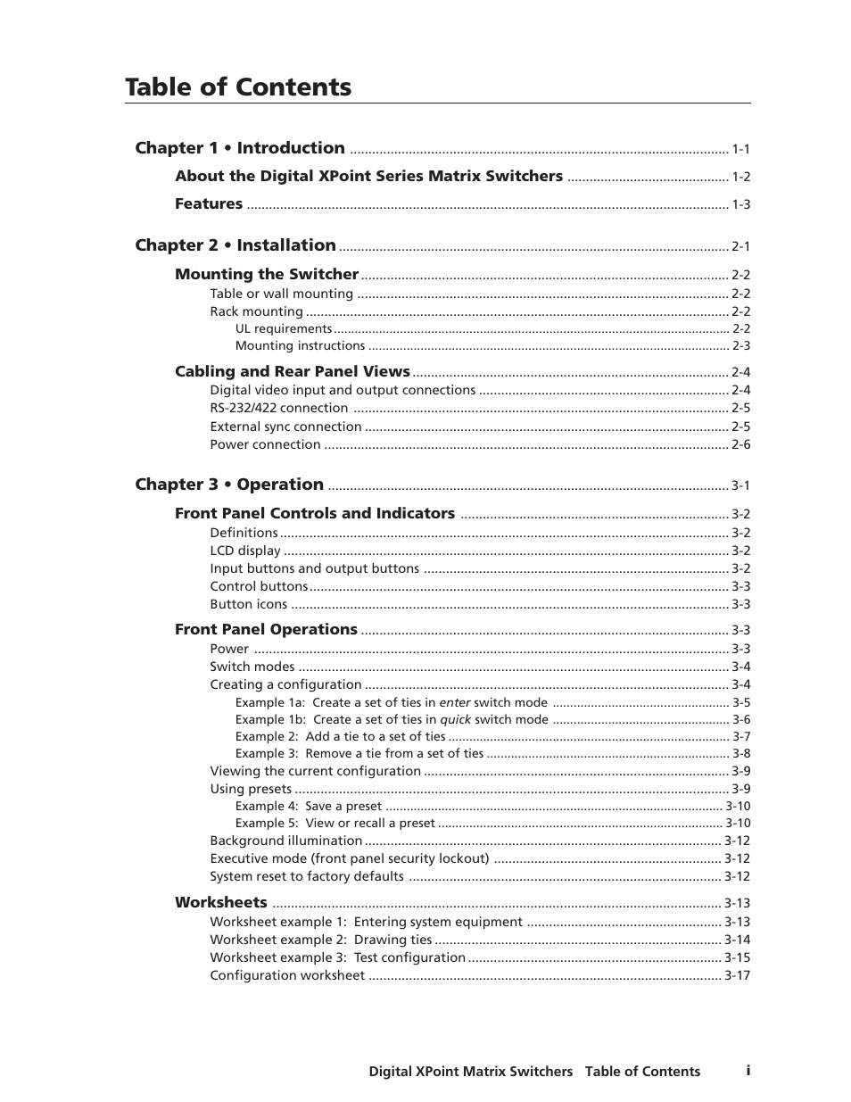 Extron Electronics DXP Series User Manual | Page 6 / 65