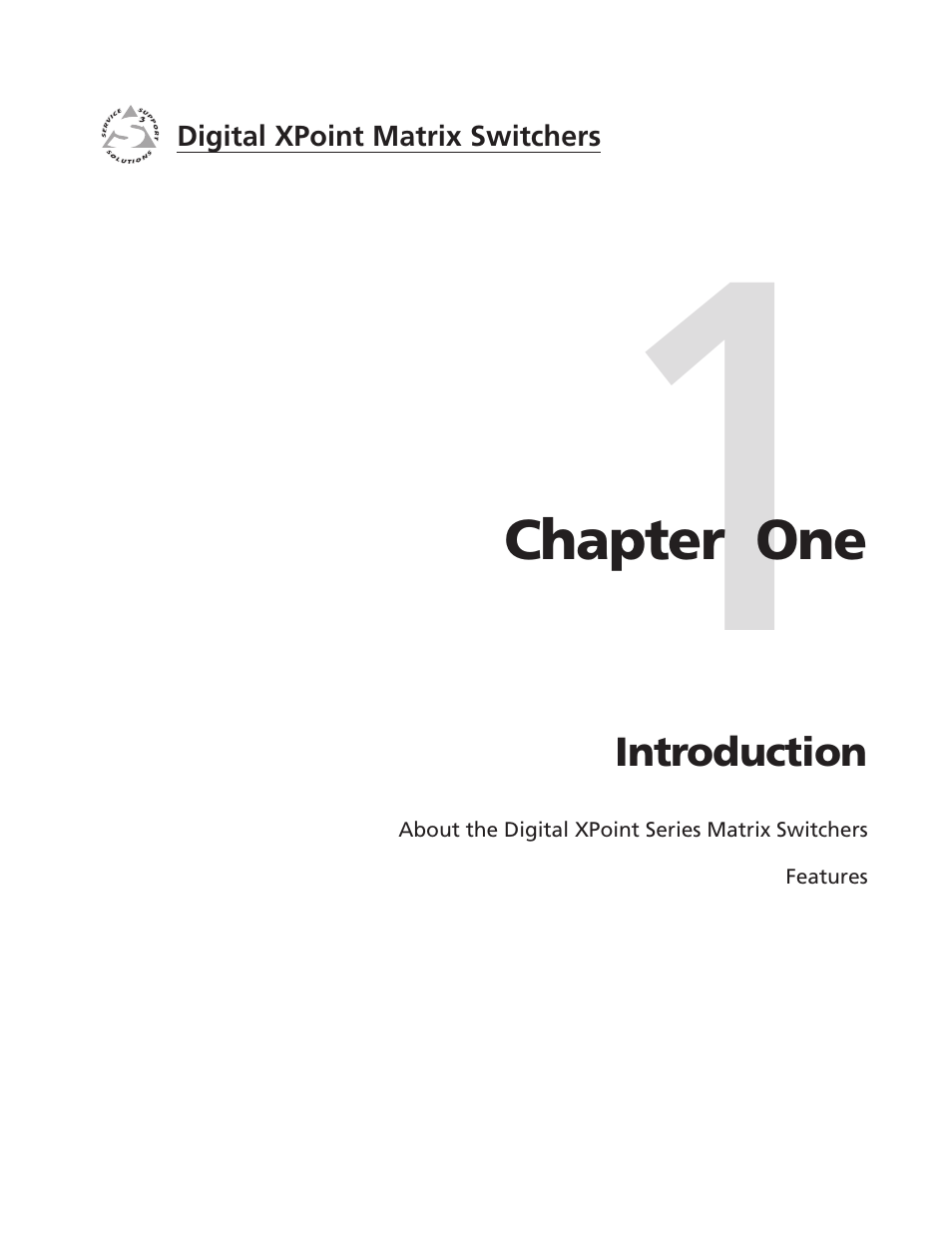 Chapter one • introduction, Chapter 1 • introduction | Extron Electronics DXP Series User Manual | Page 8 / 65